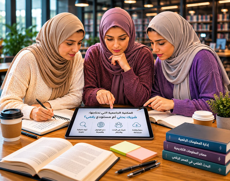 المكتبة الجامعية الذكية: التحول من مستودع رقمي إلى شريك بحثي في التعليم العالي العربي